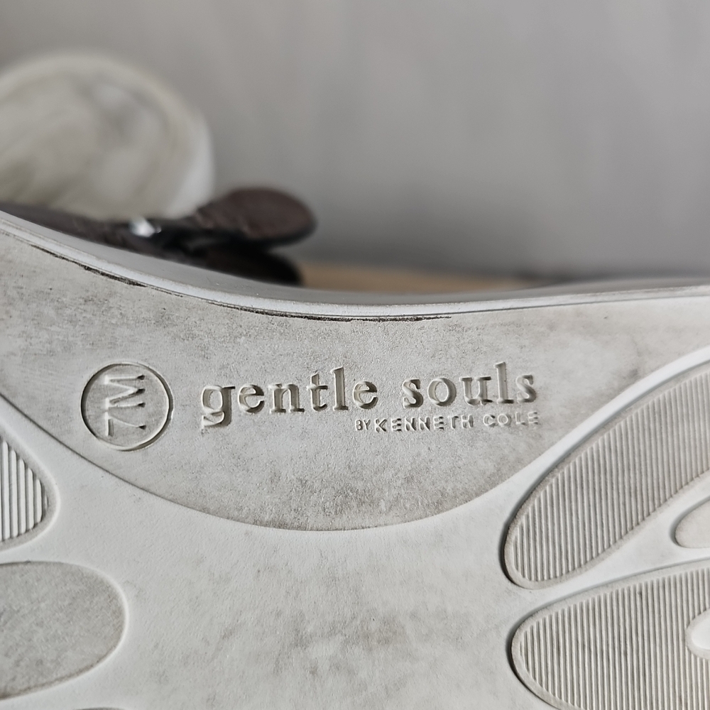 Gentle Souls By Kenneth Cole Metallic Leather Shoes Size 7M